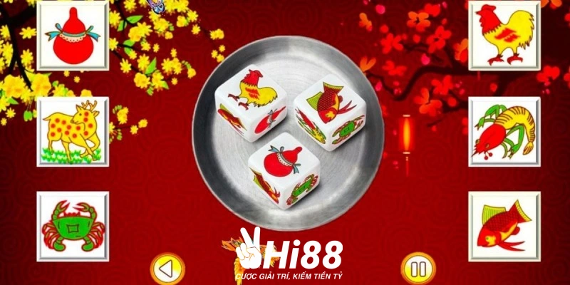 Bầu Cua Online Hi88 Game Dân Gian Đổi Thưởng Hot Nhất 2024 Cược ⅔ con vật sẽ xuất hiện xúc xắc của bầu cua online